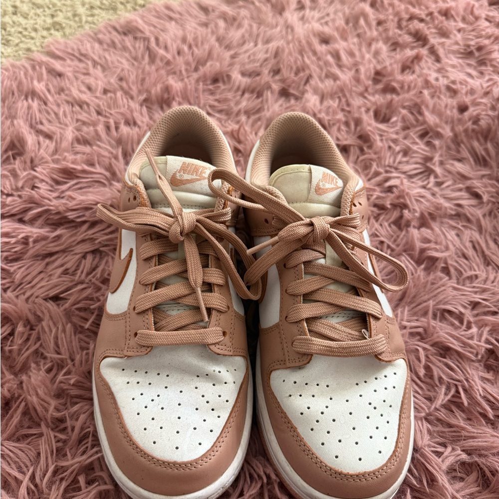 Nike Women's Blush and White Sneakers